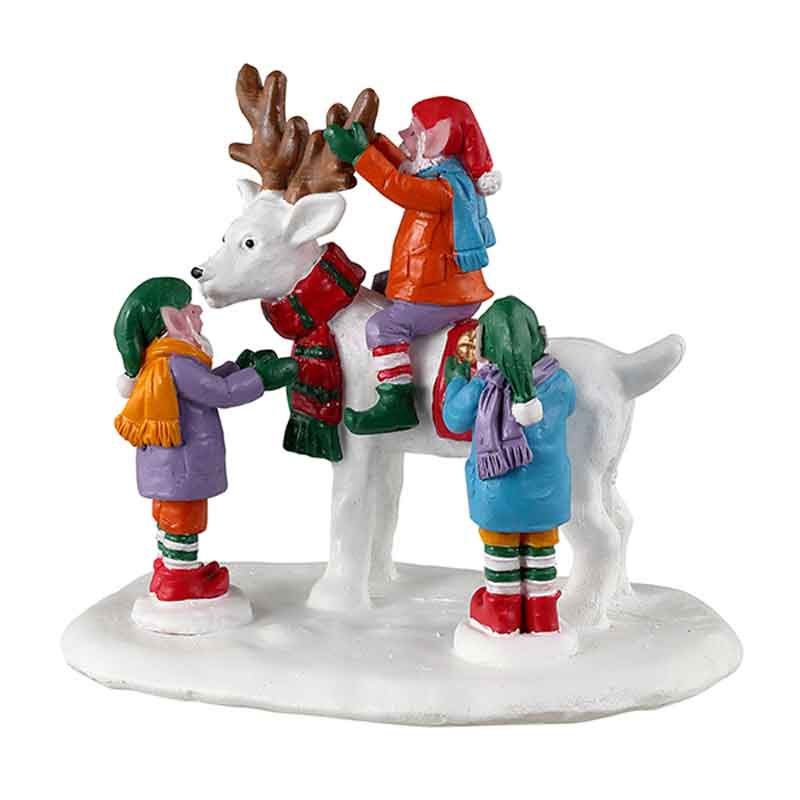 Lemax Reindeer Snowman image 0