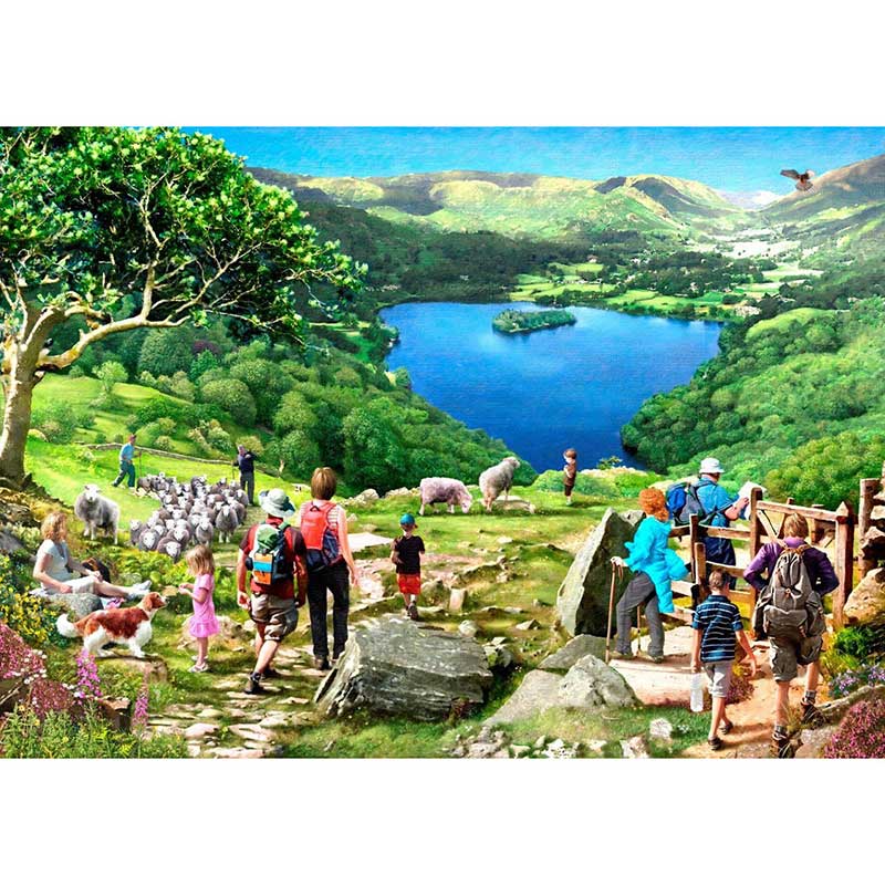 House of Puzzles Lake View 1000 Piece Jigsaw Puzzle image 0