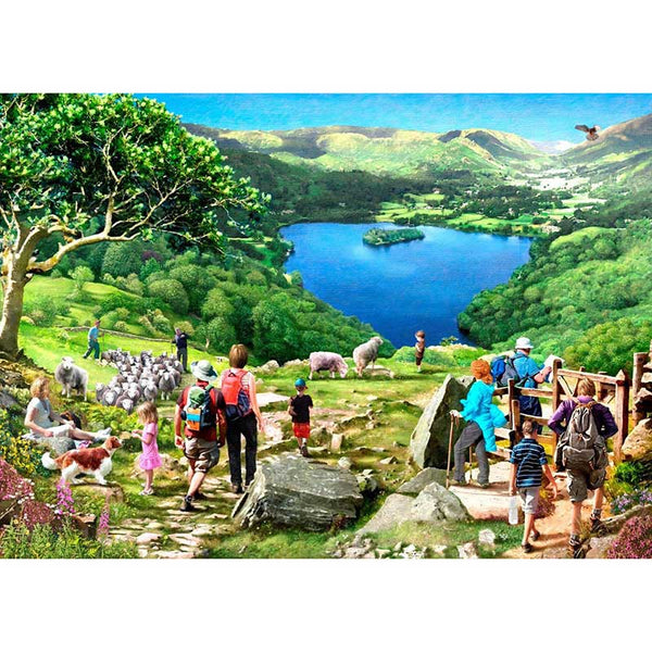 House of Puzzles Lake View 1000 Piece Jigsaw Puzzle image 0