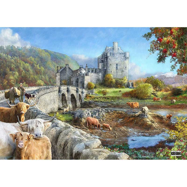 House of Puzzles Highland Morning 1000 Piece Jigsaw Puzzle image 0