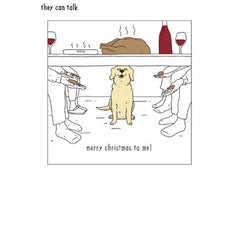 Woodmansterne Christmas Turkey Dog Christmas Card image 0