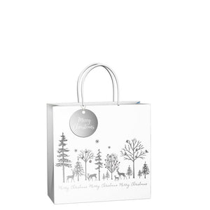 Uniqueco Silver Luxe Medium Gift Bag image 0