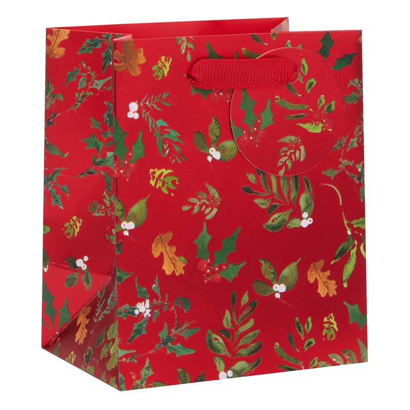 Glick Merry Christmas Foliage Gift Bag image 0