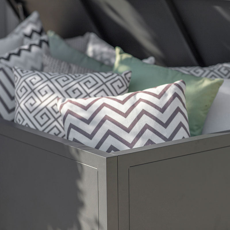 Bramblecrest Denver Cushion Storage Box in Anthracite with Liner â€“ Large image 0