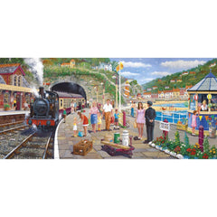 Gibsons Seaside Train 636 Piece Jigsaw Puzzle image 0