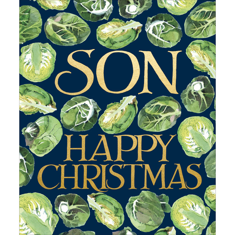 Woodmansterne Brussels Sprouts Son Christmas Card image 0