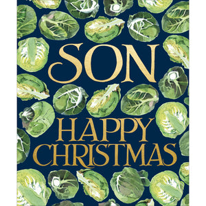Woodmansterne Brussels Sprouts Son Christmas Card image 0