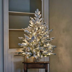 National Tree Snowy Dorchester Pine Pre-Lit Christmas Tree - 3ft image 0