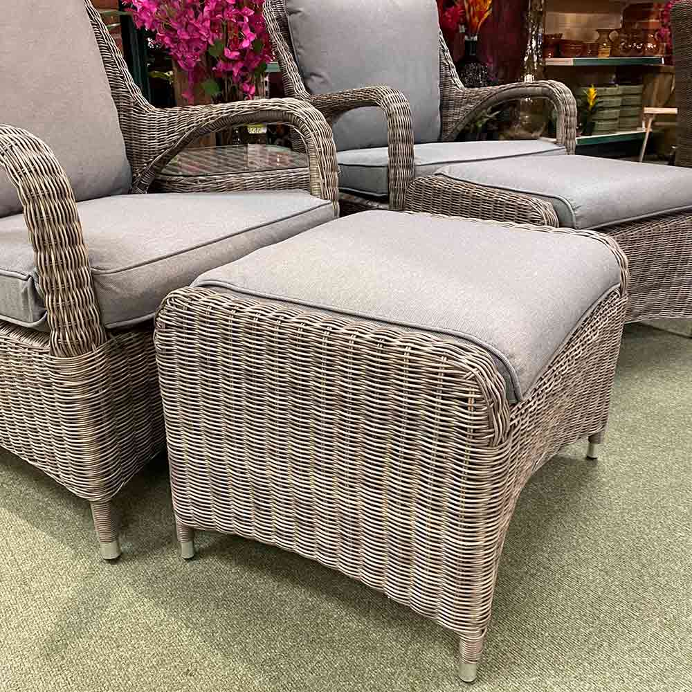 Supremo Verona Deluxe 2-Seat In-between Lounge Set with Footstools image 0