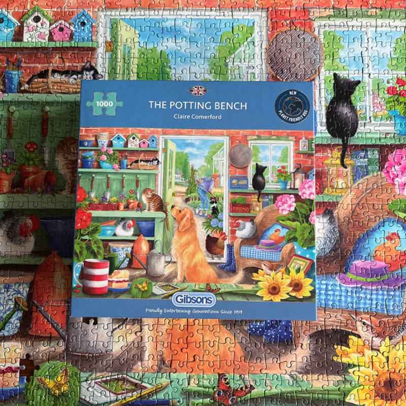 Gibsons The Potting Bench 1000 Piece Jigsaw Puzzle image 0