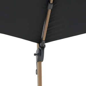 Bramblecrest Chichester 3m Round Cantilever Wood Effect Parasol in Grey with Granite Base &amp; Cover image 4