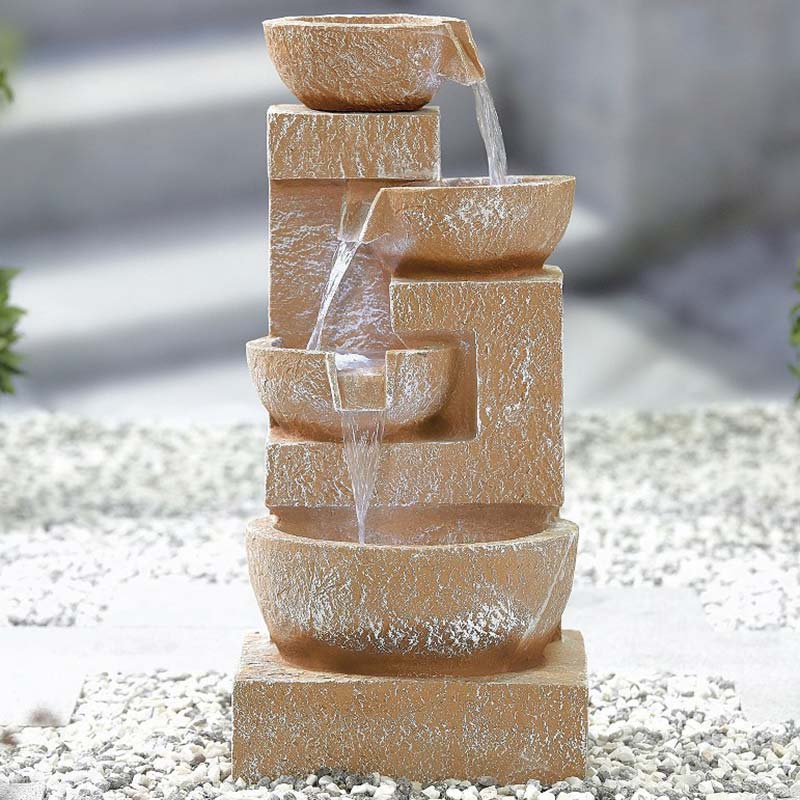 Easy Fountain Sparkling Bowls Water Feature with LED Lights image 0