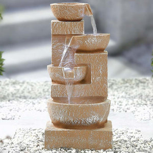 Easy Fountain Sparkling Bowls Water Feature with LED Lights image 0