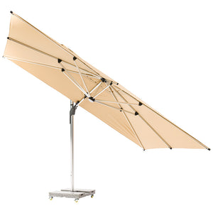 Bramblecrest Worcester 4 x 3m Rectangular Cantilever Parasol in Sand with LED, Granite Base & Cover image 7