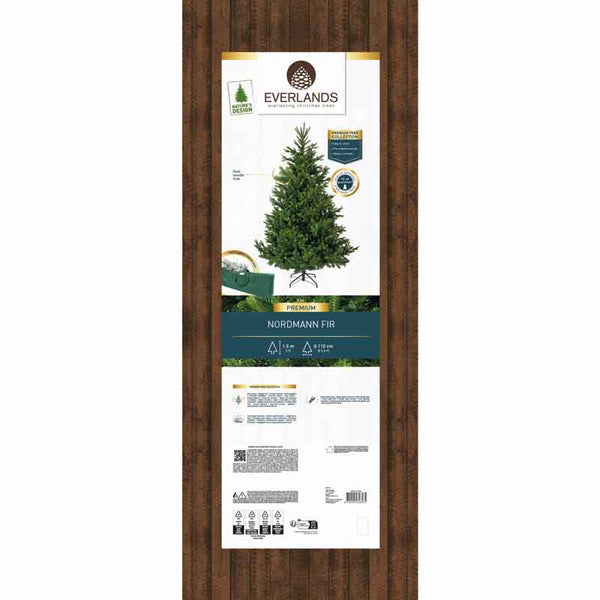 Everlands Nordmann Fir Artificial Christmas Tree – 5ft / 1.5m image 4