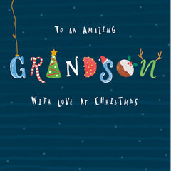 Woodmansterne Amazing Grandson Christmas Card image 0