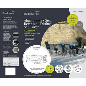 Bramblecrest Cover for Aluminium 8 Seat Rectangular Dining Set image 1