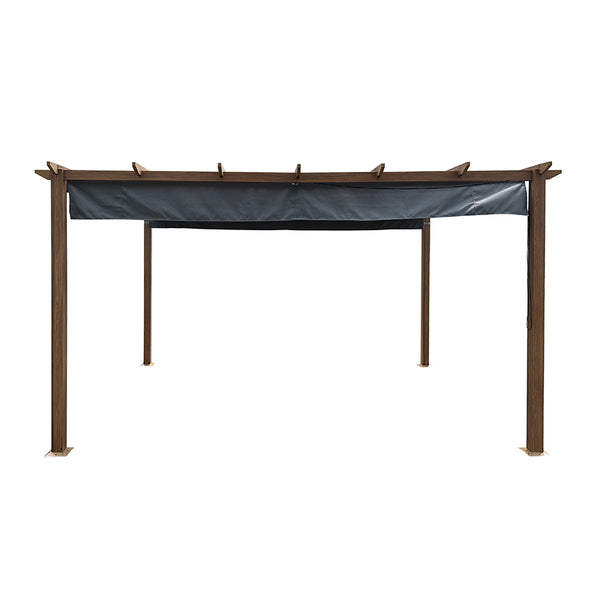 Hartman Monza Folie Rectangular Pergola with Grey Canopy (4m x 3m) image 2
