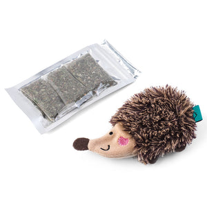 Zoon Nip-it Refillable Catnip Hoglet Toy & Sachet image 0