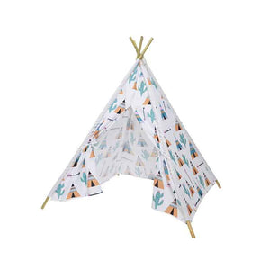 Kids Outdoor Teepee Play Tent, Cactus Print image 0