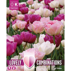 Lovely Combinations Pink, Purple and White Tulips (15 Bulbs) image 0