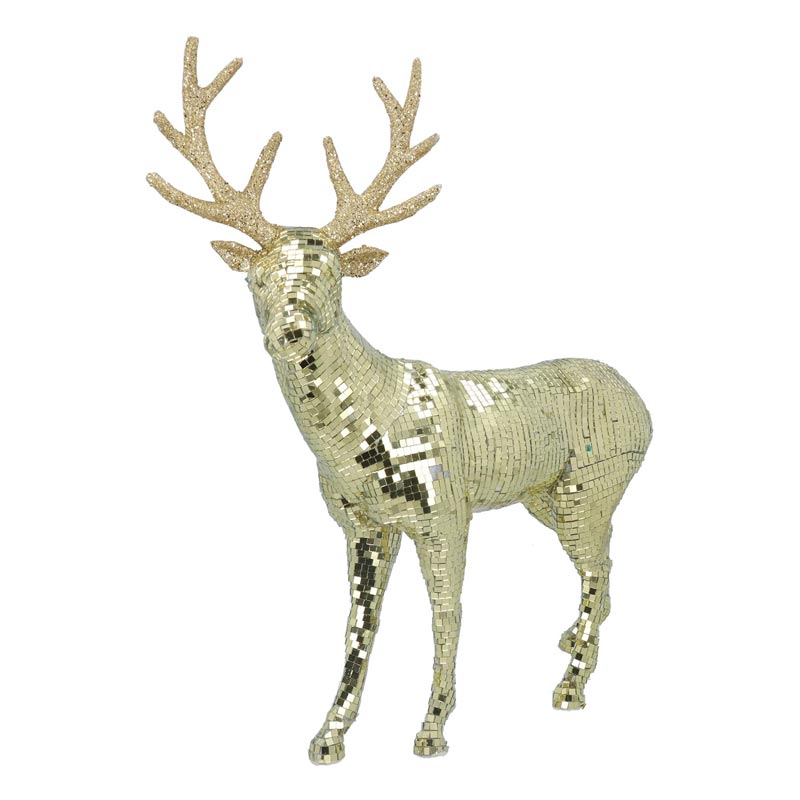 Gisela Graham Gold Mirror Reindeer image 0