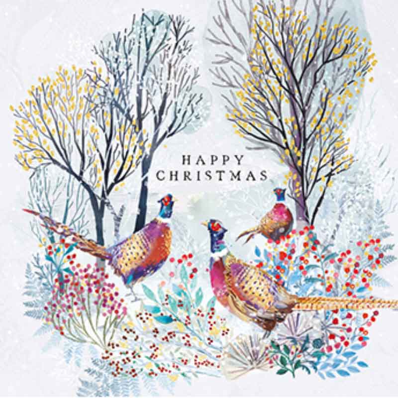 Ling Design Small Premium Cards - Pheasants (Pack of 10) image 0