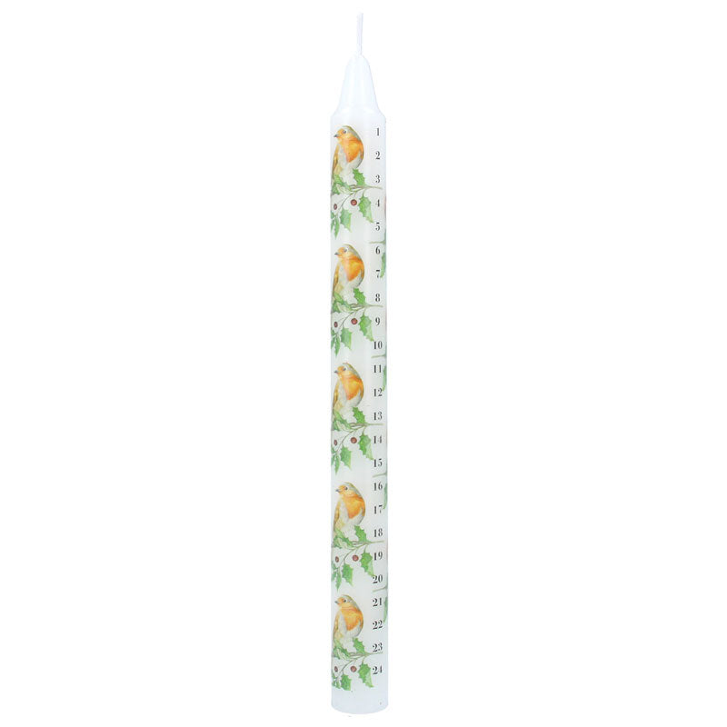Gisela Graham Robin / Holly Advent Candle image 0