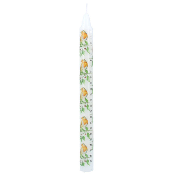 Gisela Graham Robin / Holly Advent Candle image 0