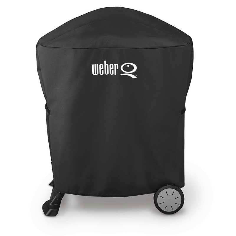 Weber Premium Barbecue Cover for Q 100, Q 1000, Q 200 or Q 2000 with stand / portable cart image 0