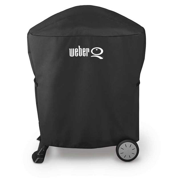 Weber Premium Barbecue Cover for Q 100, Q 1000, Q 200 or Q 2000 with stand / portable cart image 0