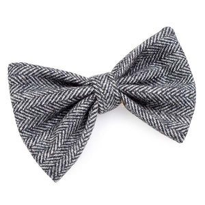 House of Paws Grey Tweed Dog Bow Tie image 0