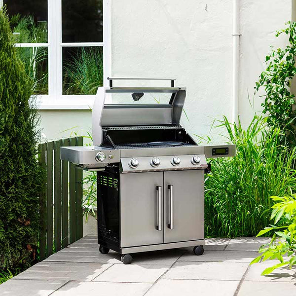 Grillstream Gourmet 4 Burner Hybrid Barbecue with Steak Shelf image 1