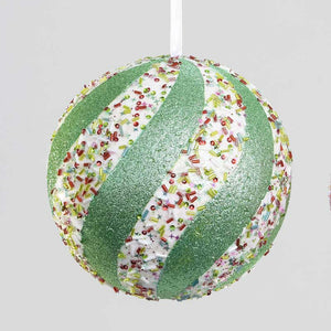 Swift Light Green Swirl Bauble image 0