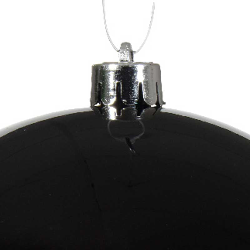 Decoris Large Shatterproof Bauble in Black image 0