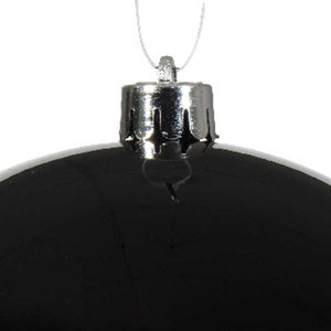 Decoris Large Shatterproof Bauble in Black image 1