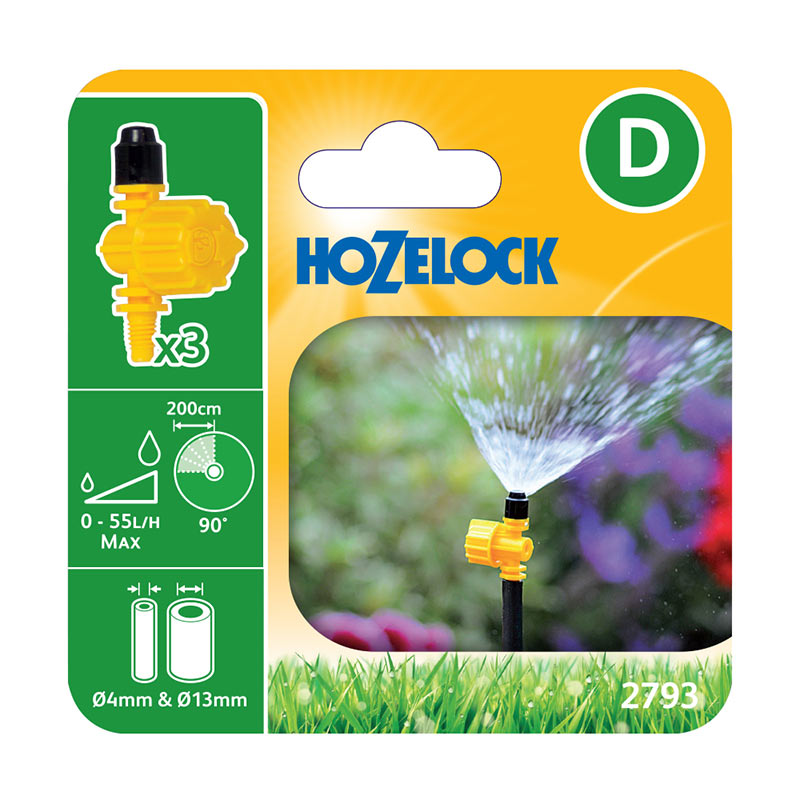 Hozelock 90-degree Adjustable Vari-Jets (Pack of 3) image 0