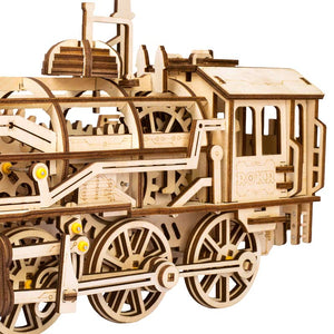 Robotime Mechanical Gear Locomotive 3D Wooden Puzzle image 2