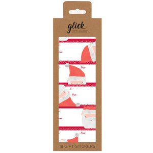 Glick Santa Gift Stickers image 0