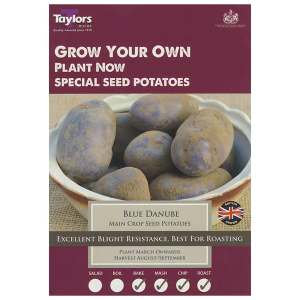 Blue Danube Super Blight Resistant Seed Potatoes (Pack of 8) image 0