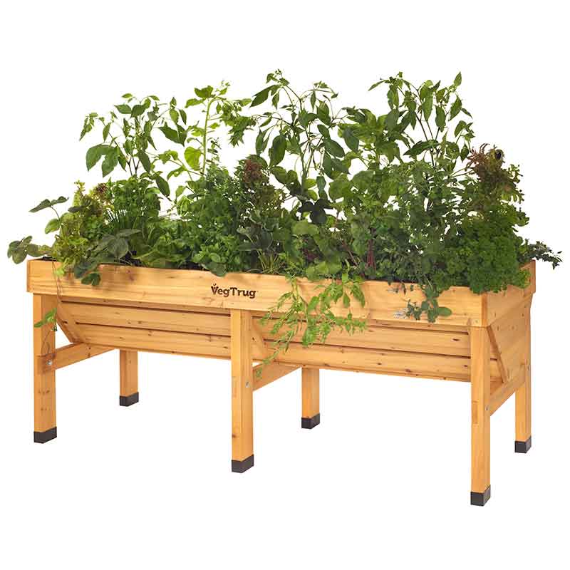 VegTrug Medium Raised Planter - Natural image 0
