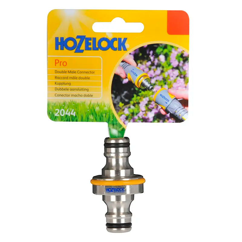 Hozelock Pro Metal Double Male Connector image 0
