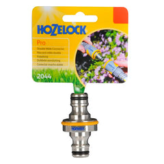 Hozelock Pro Metal Double Male Connector image 0