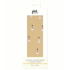 Glick Kraft Itty-Bitty Snowmen Luxury Tissue Paper (Pack of 4) image 0