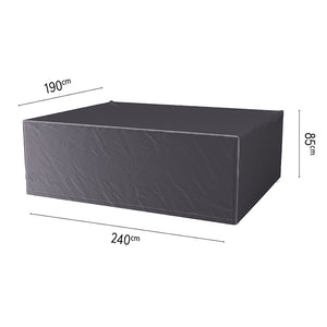 Platinum Aerocover for Outdoor Rectangular or Oval Dining Set - 240 x 190 x 85cm image 8