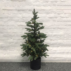 Everlands Battery-Operated Bergen Fir Pre-Lit Christmas Tree - 3ft image 0