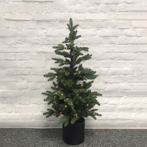 Everlands Battery-Operated Bergen Fir Pre-Lit Christmas Tree - 3ft image 0