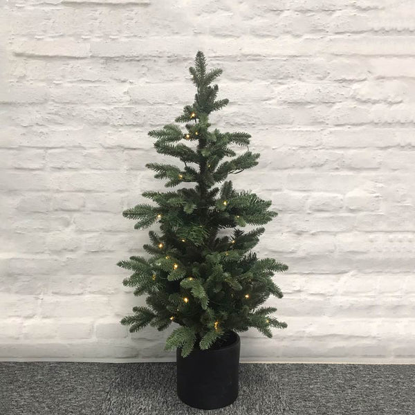 Everlands Battery-Operated Bergen Fir Pre-Lit Christmas Tree - 3ft image 0