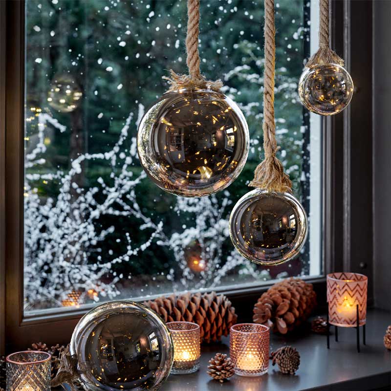 Lumineo Micro LED Hanging Smokey Ball image 0