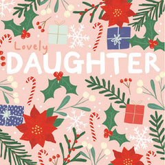 Woodmansterne Lovely Daughter Foliage Christmas Card image 0
